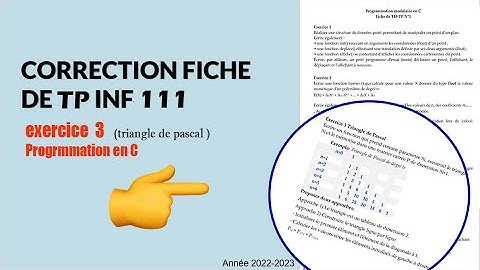 TP de programmation C : correction de l