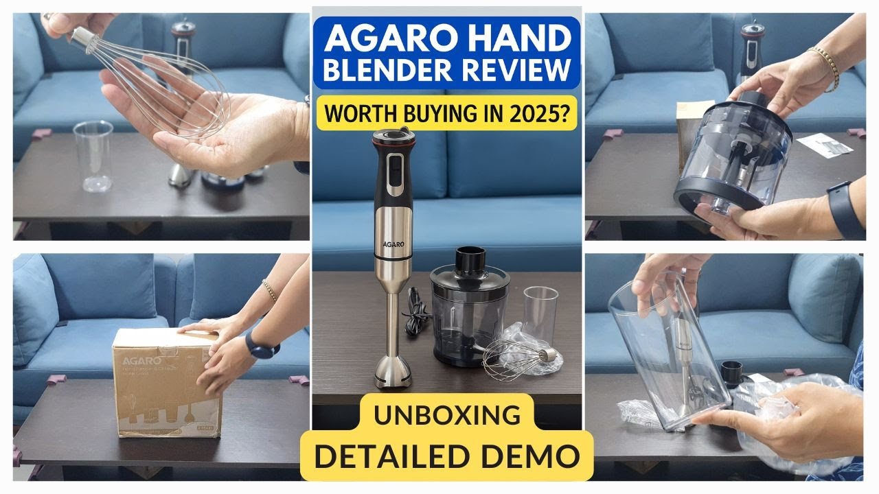 Agaro Hand Blender with Chopper Unboxing, Honest Review & Demo | Worth it or a Waste ?