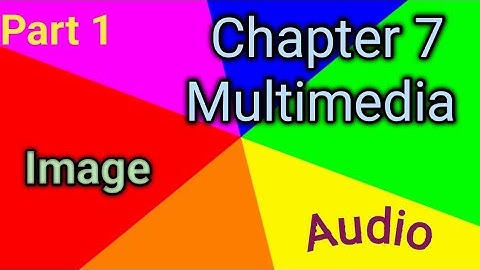 Class 9 –Unit-1-Chapter 7-Part 1-Multimedia (Image and Audio)