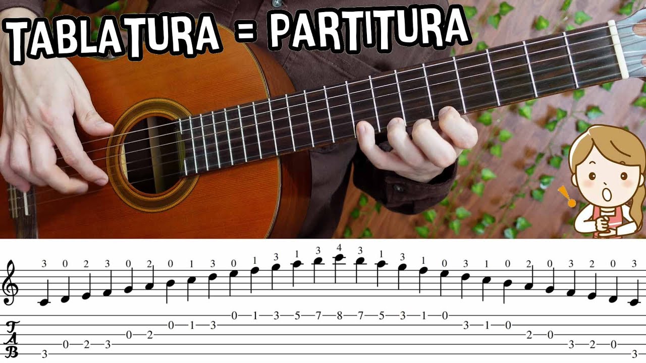 Comprende partituras con tablaturas fáciles 🧐 - Escala do mayor - Tutorial guitarra✨