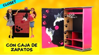 Como Hacer Ropero De Barbie Con Una Caja De Zapatos Inspirado En Mi Gata Pandita Facil