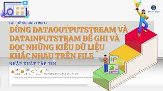 Java IO - Dùng DataOutputStream và DataInputStream để ghi/đọc những kiểu dữ liệu khác nhau trên File