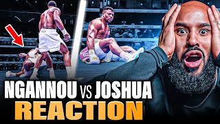 “NOOOO!!!” | NGANNOU vs JOSHUA KNOCKOUT INSTANT REACTION!