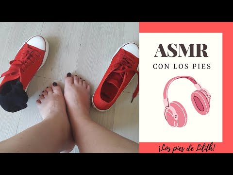 ASMR con pies femenino/ masaje pies/feet ASMR /pies de mujer. RECUERDA ponte los auriculares.