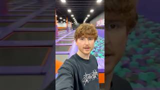 Caylus flying off the zip line into the foam pit 🤯 keep watching for more fun!