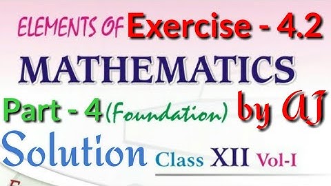 Exercise 4.2 | Solution Ques 16 to 23 | 4th Chapter Determinants, 12th Class Elements of Mathematics