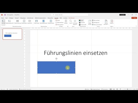 Video: Wie aktiviere ich Ausrichtungslinien in PowerPoint?