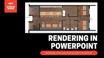 Rendering a Floor Plan in PowerPoint for Interior Designers