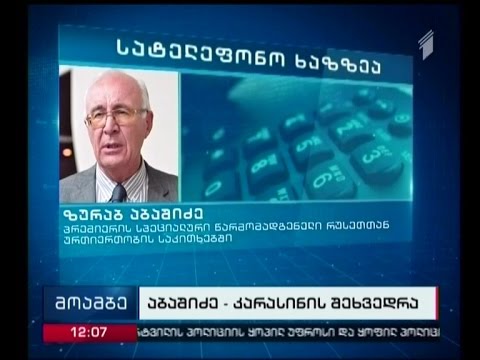 რა საკითხებზე იმსჯელებენ აბაშიძე-კარასინის შეხვედრაზე