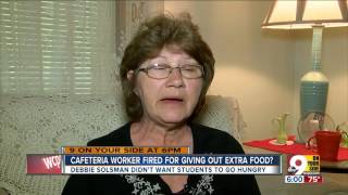 Lunch lady fired after giving food to kids who couldn't pay