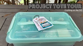 Project Craft Tote Tour | Crafting on the Go | Scrapbook Kit DIY