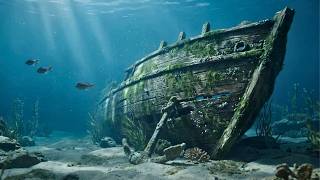 Underwater Shipwreck Ambience | Deep Ocean ASMR Sounds for Sleep (4K, 8 Hours)