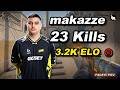 makazze (23-18) SoloQ vs w0nderful (Dust2) | FACEIT avg 3.2k Elo #cs2 #NAVI #makazze