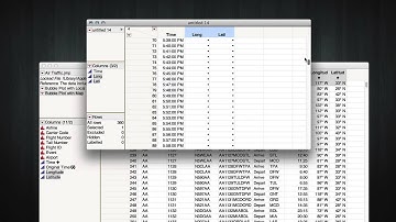 Using Bubble Plots and Regression in JMP to Track a Flight
