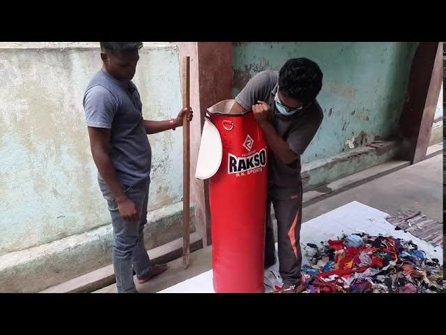 HOW TO FILL A PUNCH BAG? #boxing #punchbag #fillpunchingbag 