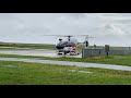 Wiking helikopter service  start airbus h145  dhoaf  flugplatz norden norddeich