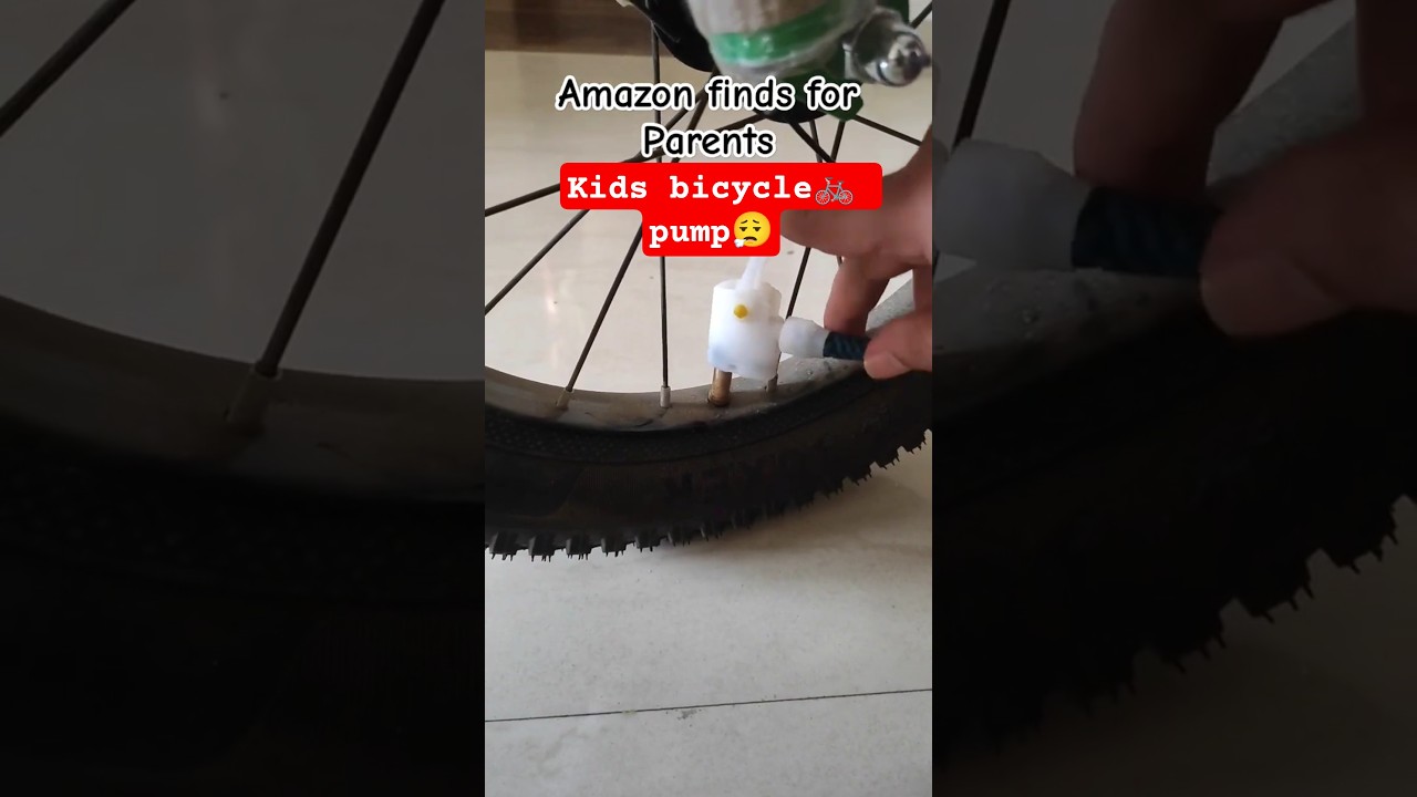Kids bicycle Air pump demo 