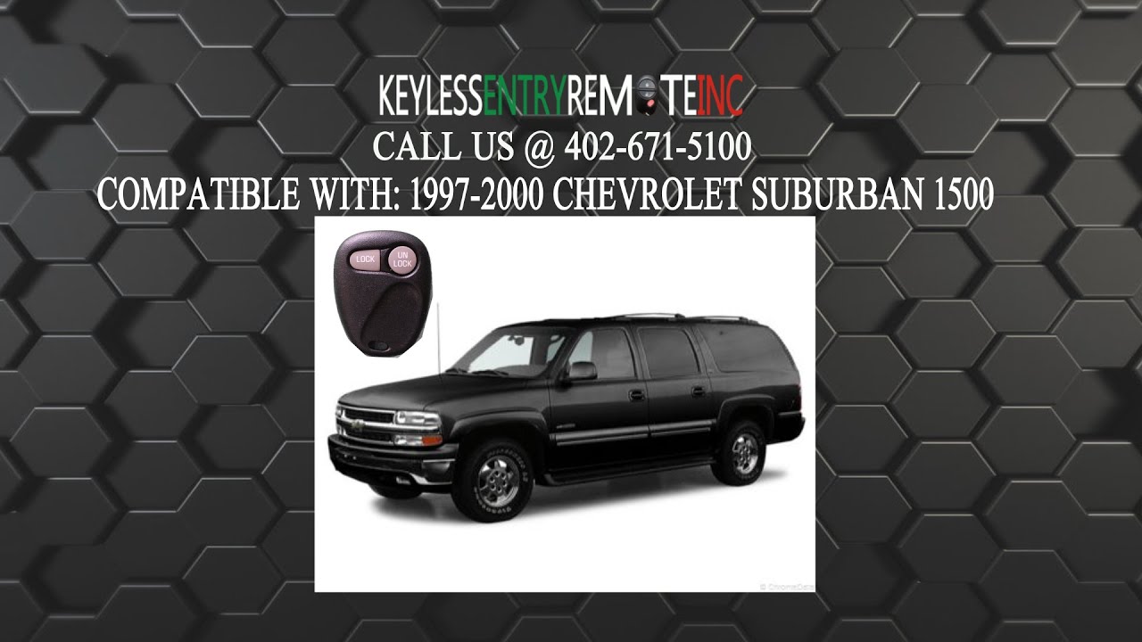 How To Replace Chevrolet Suburban 1500 Key Fob Battery 1997 1998 1999