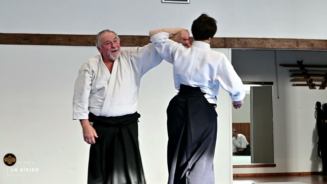Aïkido : Jean-Claude Joannes 7ème Dan , stage hommage à René VDB. Le Havre 15 février 2025 (matin)