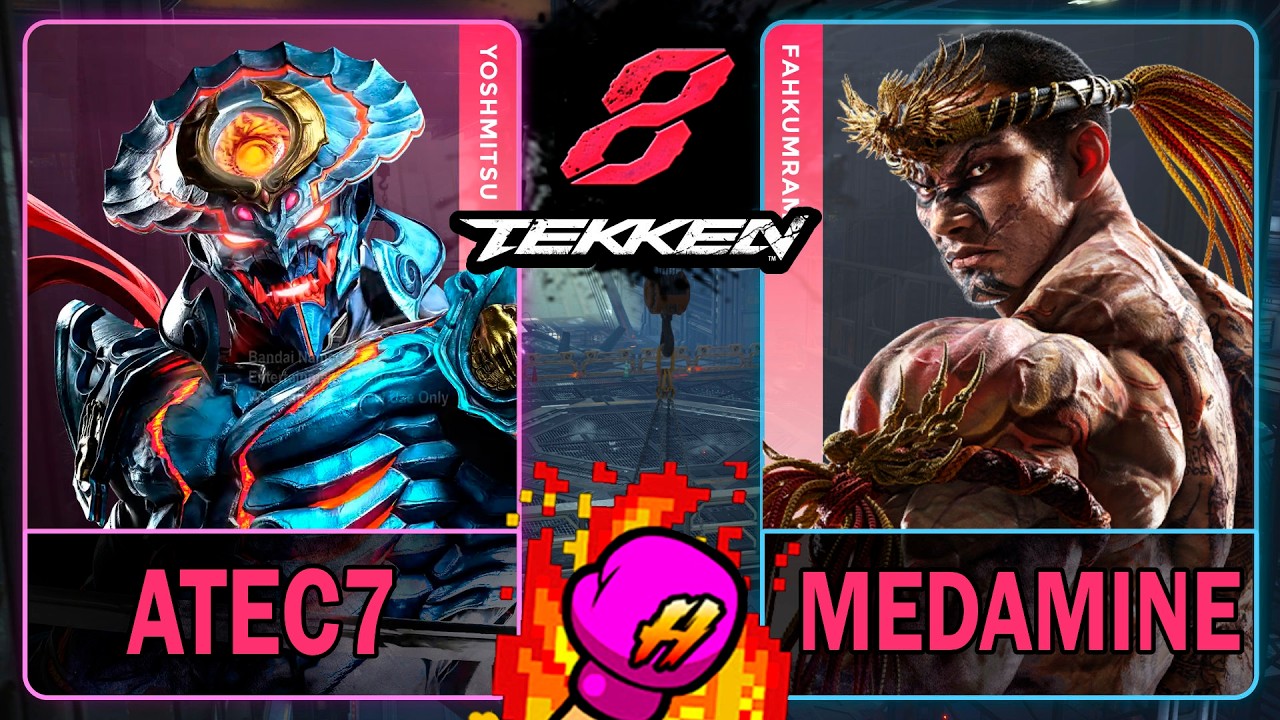Tekken 8 Atec7 (YOSHIMITSU) VS Medamine (FAHKUMRAM)🥊 鉄拳8🥊4K