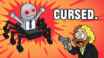 I accidentally added a CURSED spider robot to my DREAM GAME 😞✌️