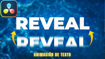 Animación de texto en Davinci Resolve GRATIS - Efecto Text Reveal