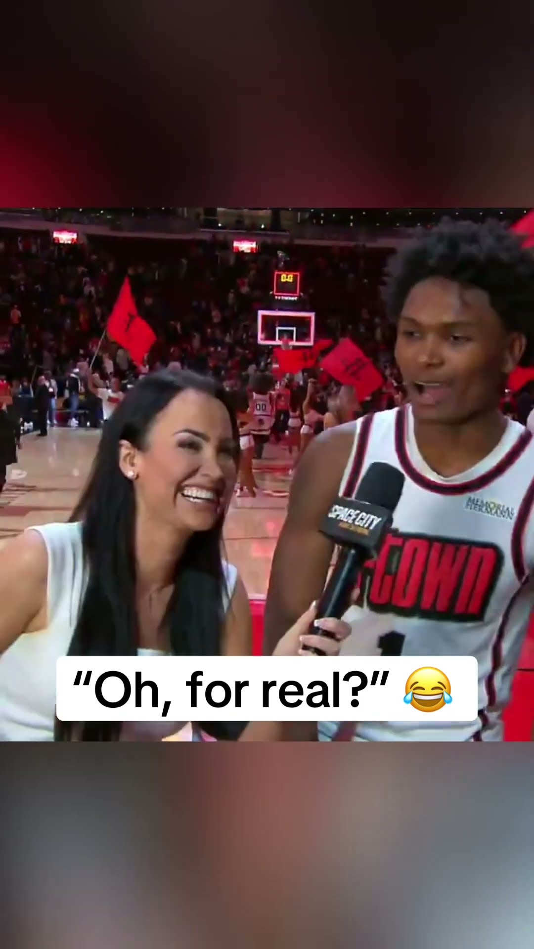 Amen Thompson was hyped for his career-high in rebounds ?