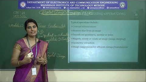 Introduction to Digital Image Processing | VII ECE | M1 | S1