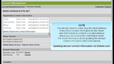 Dotster.com Preparing a domain for transfer by Host4Go Tutorials