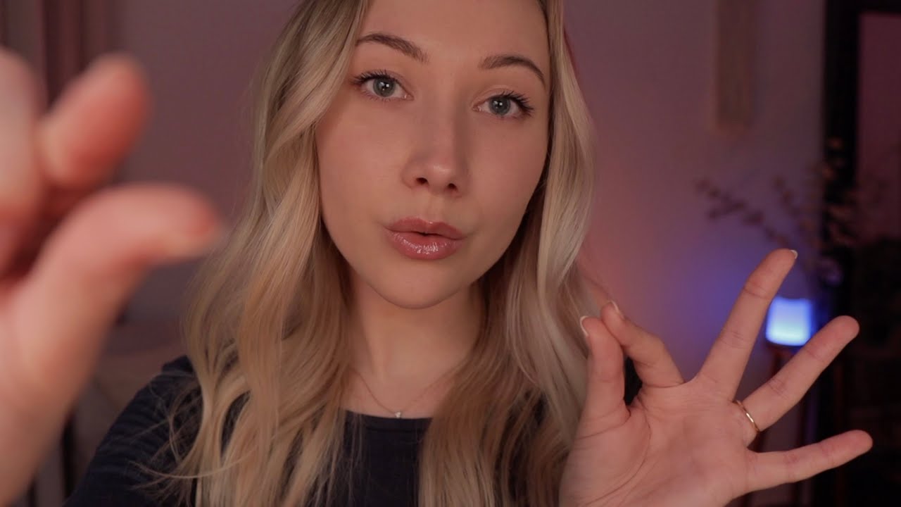 ASMR Plucking & Blowing Away Negative Energy for Stress Relief 🌙✨