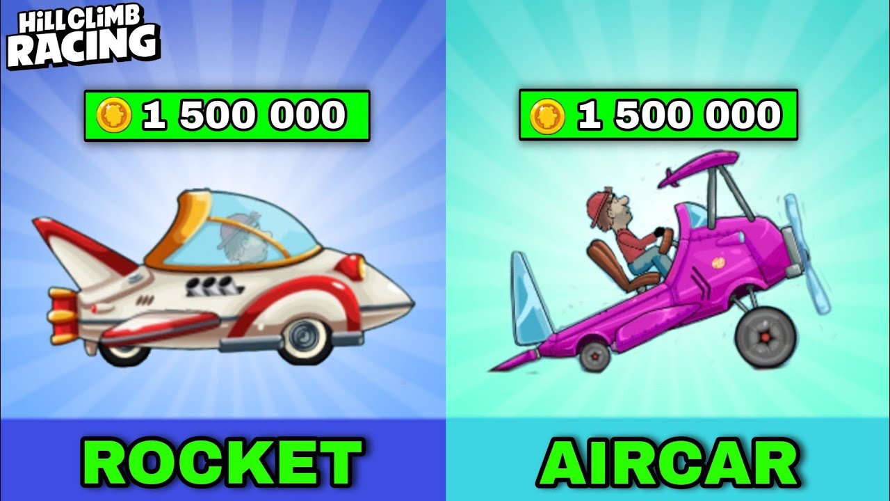 HILL CLIMB RACING : THE ROCKET vs AIR CAR