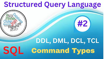 SQL Command Types | DDL, DML, DCL, TCL | SQL | Oracle | Tutorial - 2 | Tamil