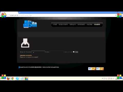 Site Sim - Como fazer login