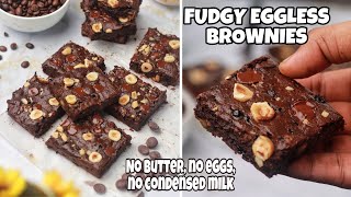 World’s Best Eggless Fudgy Brownies Recipe (No Eggs, No condensed milk, No Butter) | Parth Bajaj