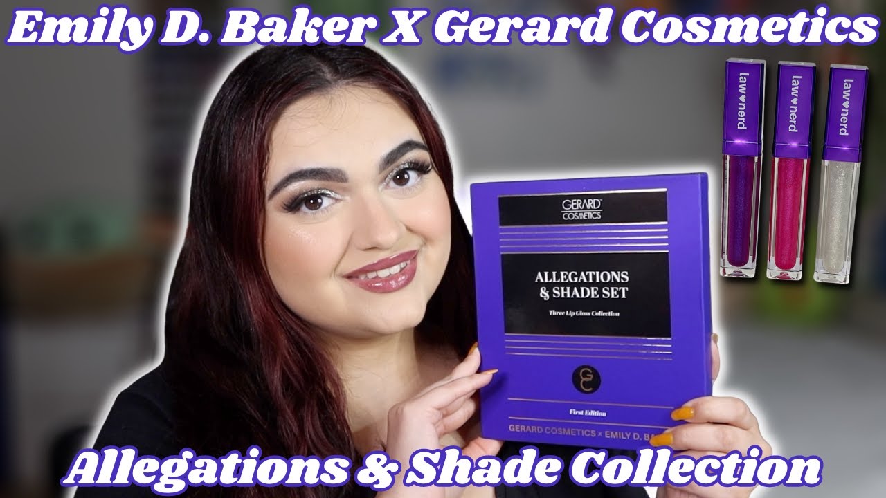 GERARD COSMETICS X EMILY D. BAKER ALLEGATIONS & SHADE COLLECTION REVIEW WITH SWATCHES