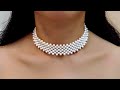 ❤️HOW TO MAKE | A PEARL CHOKER NECKLACE | STEP BY STEP TUTORIAL ❤️