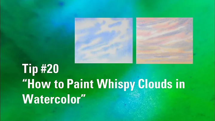 How to Paint Wispy Clouds in Watercolor | Watercolour Painting Tip 20