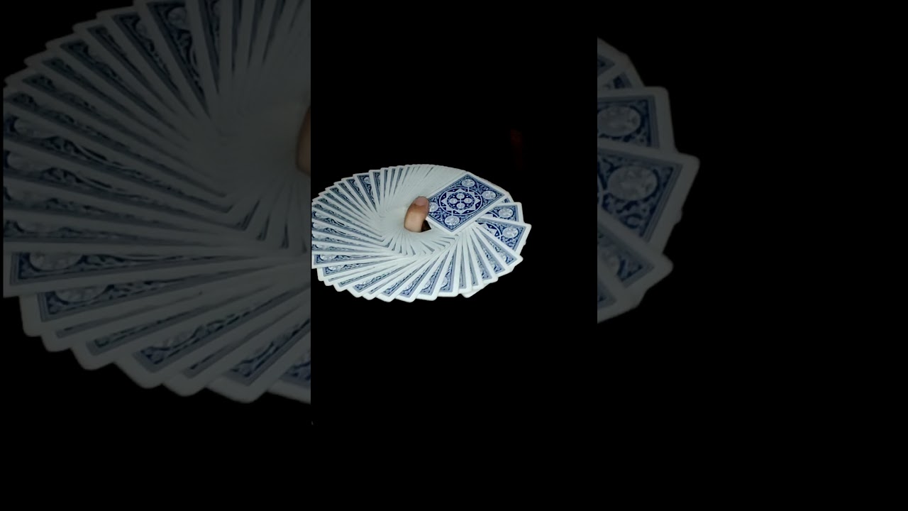 One handed 360 fan ( Naoki fan ) cardistry.   