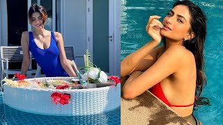 Shweta Tiwari Daughter Palak Enjoying In Bikini In Swimming Pool On Maldives Vacation