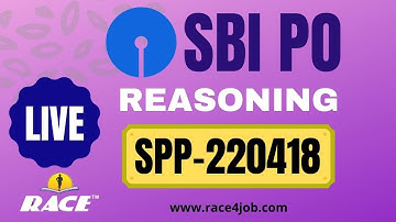 SBI PO PRELIMS | GRAND TEST EXPLAINED I REASONING I SPP-220418