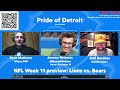 NFL Week 11 preview: Detroit Lions vs. Chicago Bears