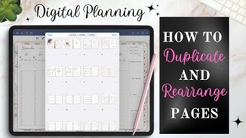 Digital Planning: How to DUPLICATE and REARRANGE pages in GOODNOTES | disponible en ESPAÑOL
