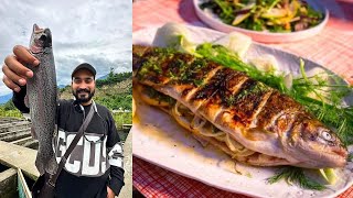 हिमाचल की मशहूर फ़ार्म वाली FISH MAKING | तवा पर बटर में बनाते है FISH FRY | Himachal Food Tour