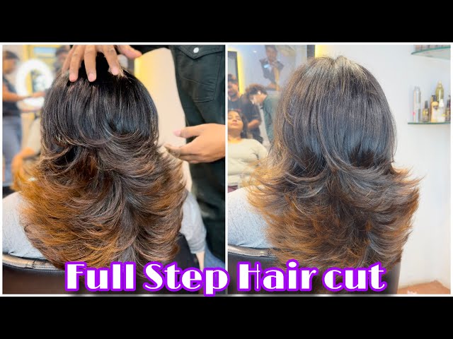 How to cut hair with the basic concave layer technique | Step by step video