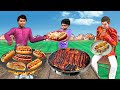 Chicken hot dog desi street style cooking indian street food hindi kahani moral stories comedy