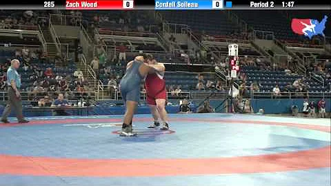 Fargo 2012 285 Round 1: Zach Wood (Michigan) vs. C...