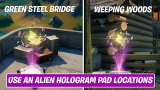 How to Unlock Free Rift bubbles Spray in Fortnite (Use an Alien Hologram Pad at Weeping Woods) screenshot 4