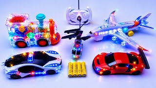 Amazing 3D Light Police Car 🚔 | Gear Train 🚂 | Airbus ✈️ | Super Car Unboxing & Testing! 😱