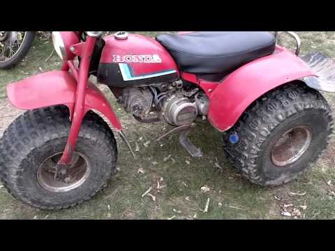 1979 Honda ATC110 running and walk around - YouTube