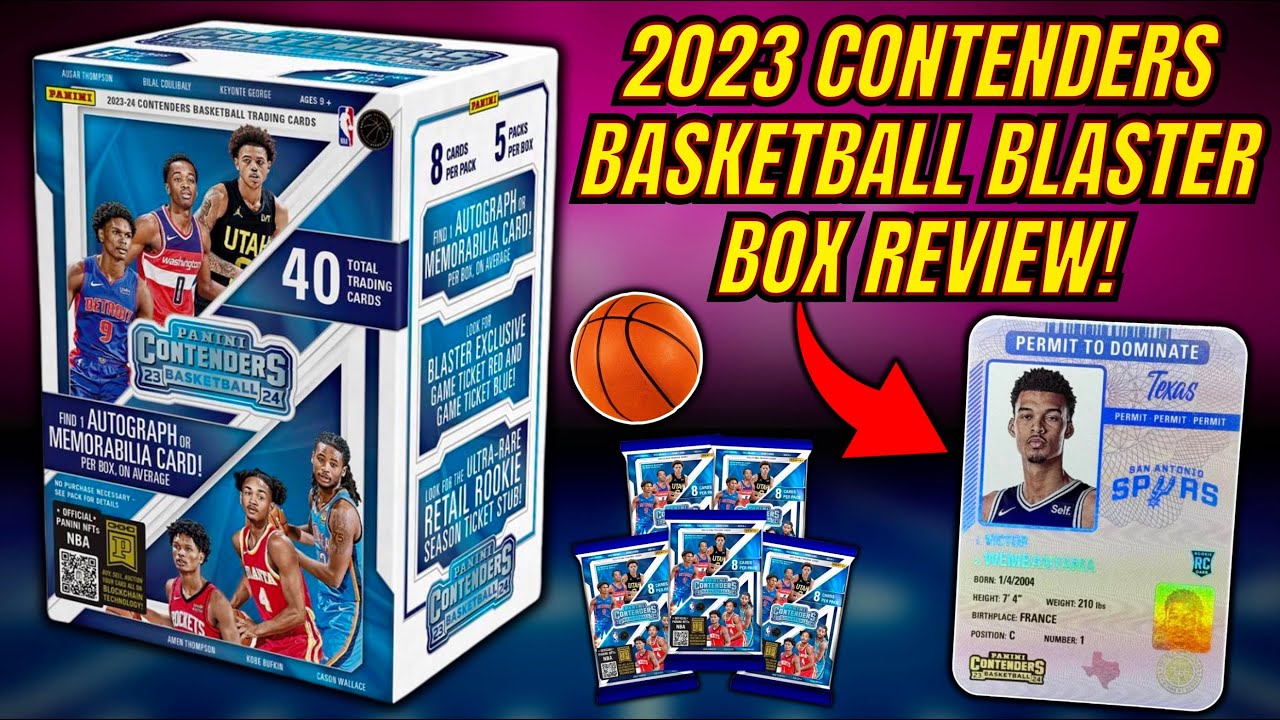SICK AUTO + NICE WEMBYS!? 2023 CONTENDERS BASKETBALL BLASTER BOX 